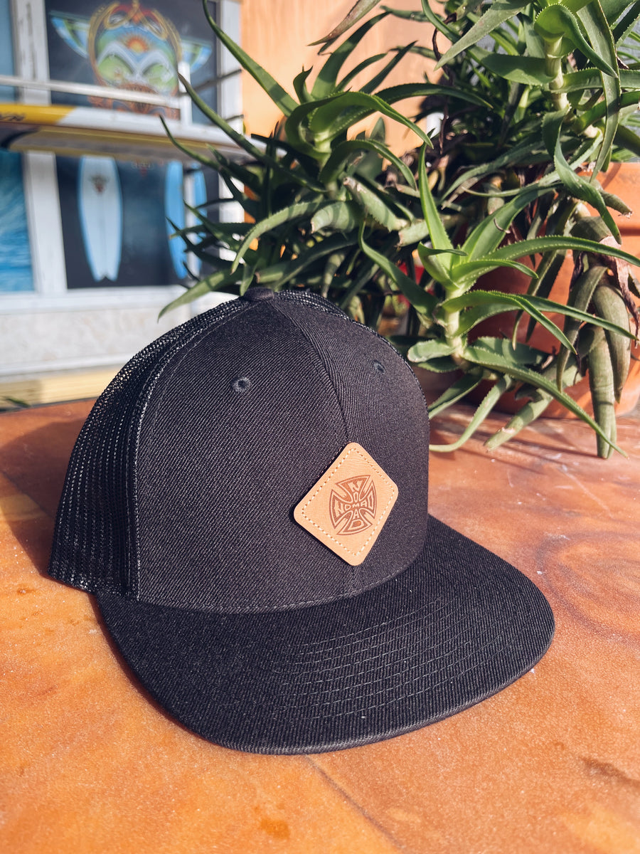 Nomad Iron Cross Leather Patch Snapback – Nomad Surf Shop