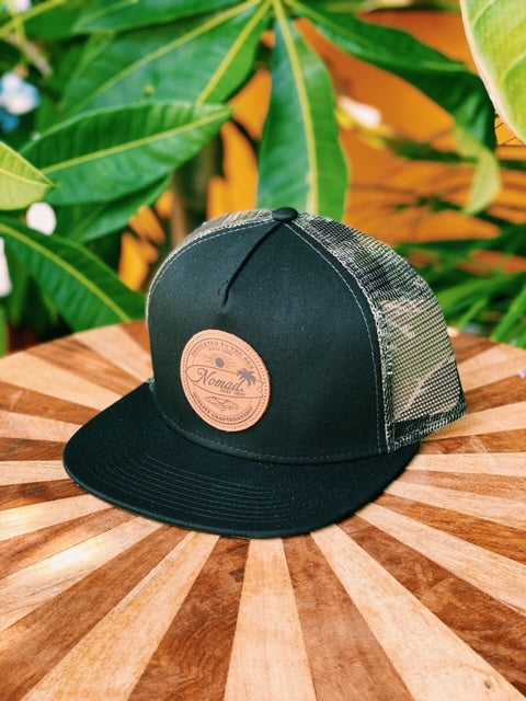 Nomad Dedicated To The Sea Leather Patch Snapback Hat – Nomad Surf