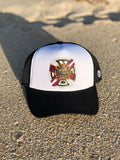 Nomad Youth Florida Flag Iron Cross Trucker Hat